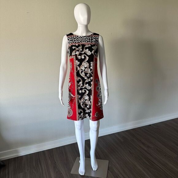 Y2K bold printed dress by AB Studio size small - Picture 4 of 10